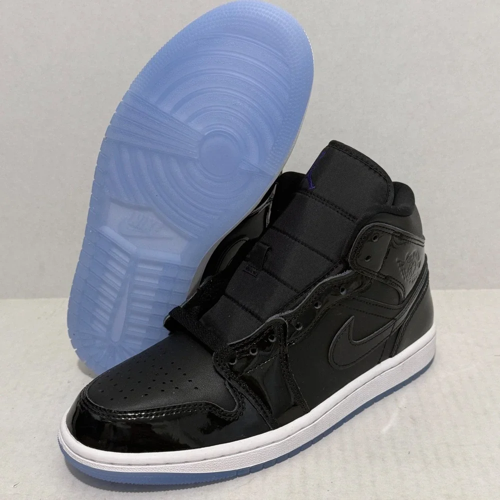 Jordan Air Jordan 1 Mid Space Jam Black Dark Concord DV1308-004 Mens 7